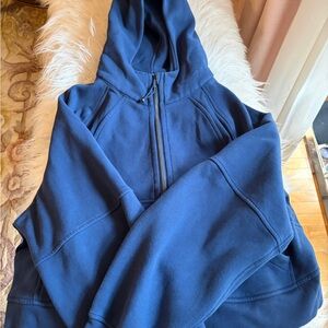Lululemon Athletica Navy half-Zip Hoodie M/L